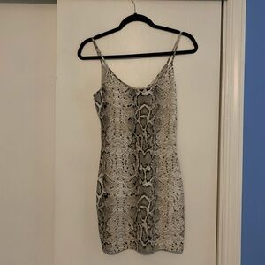 Windsor Snake Print Bodycon Mini Dress Small